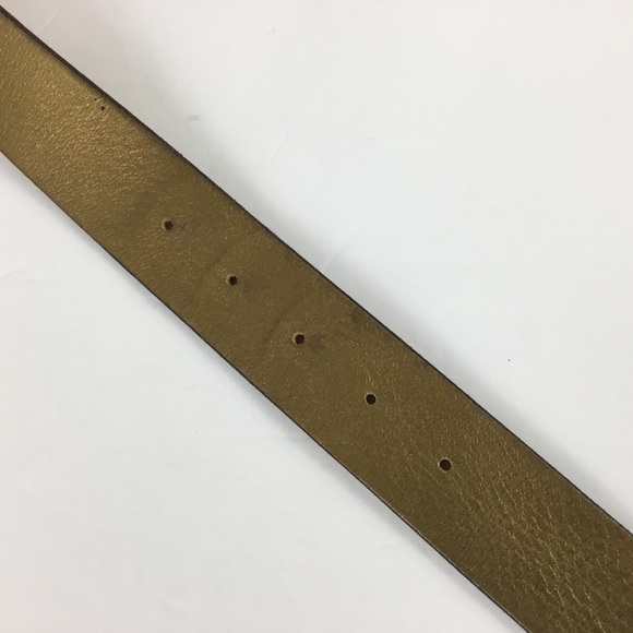 J. Crew Gold Leather Belt - Picture 6 of 8